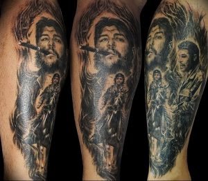 фото тату Че Гевара от 27.04.2018 №034 - tattoo Che Guevara - tattoo-photo.ru