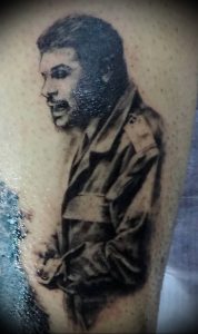 фото тату Че Гевара от 27.04.2018 №035 - tattoo Che Guevara - tattoo-photo.ru