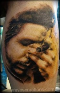 фото тату Че Гевара от 27.04.2018 №038 - tattoo Che Guevara - tattoo-photo.ru