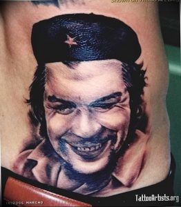 фото тату Че Гевара от 27.04.2018 №048 - tattoo Che Guevara - tattoo-photo.ru