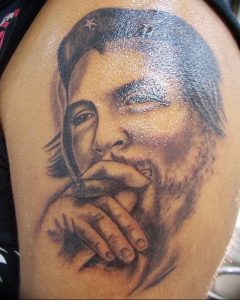 фото тату Че Гевара от 27.04.2018 №066 - tattoo Che Guevara - tattoo-photo.ru