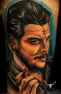 фото тату Че Гевара от 27.04.2018 №067 - tattoo Che Guevara - tattoo-photo.ru