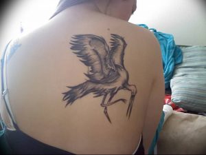 фото тату аист от 18.04.2018 №012 - tattoo stork - tatufoto.com