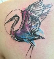 фото тату аист от 18.04.2018 №013 — tattoo stork — tatufoto.com