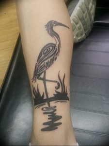 фото тату аист от 18.04.2018 №019 - tattoo stork - tatufoto.com