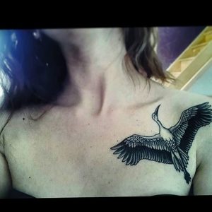 фото тату аист от 18.04.2018 №041 - tattoo stork - tatufoto.com