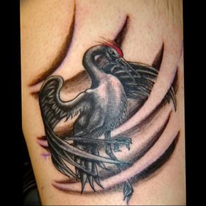 фото тату аист от 18.04.2018 №051 - tattoo stork - tatufoto.com