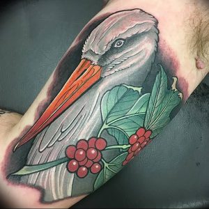 фото тату аист от 18.04.2018 №056 - tattoo stork - tatufoto.com