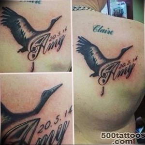 фото тату аист от 18.04.2018 №091 - tattoo stork - tatufoto.com