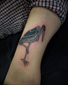 фото тату аист от 18.04.2018 №108 - tattoo stork - tatufoto.com
