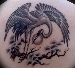 фото тату аист от 18.04.2018 №112 - tattoo stork - tatufoto.com