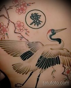 фото тату аист от 18.04.2018 №115 - tattoo stork - tatufoto.com