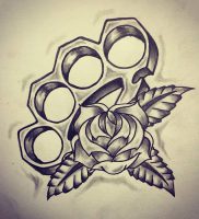 фото тату кастет от 11.04.2018 №008 — tattoo brass knuckles — tattoo-photo.ru