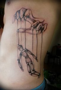 фото тату марионетка с нитками от 26.04.2018 №027 - tattoo puppet with - tattoo-photo.ru