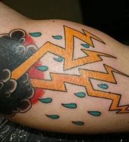 фото тату молния от 26.04.2018 №010 — lightning tattoo — tattoo-photo.ru