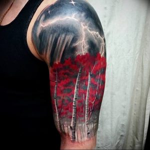 фото тату молния от 26.04.2018 №015 - lightning tattoo - tattoo-photo.ru