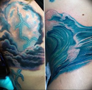 фото тату молния от 26.04.2018 №020 - lightning tattoo - tattoo-photo.ru