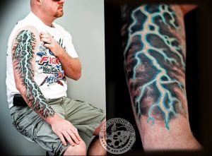 фото тату молния от 26.04.2018 №022 - lightning tattoo - tattoo-photo.ru