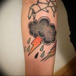 фото тату молния от 26.04.2018 №025 - lightning tattoo - tattoo-photo.ru