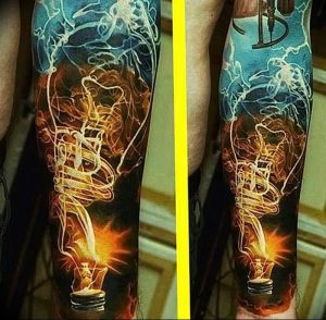 фото тату молния от 26.04.2018 №030 - lightning tattoo - tattoo-photo.ru