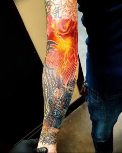 фото тату молния от 26.04.2018 №032 - lightning tattoo - tattoo-photo.ru