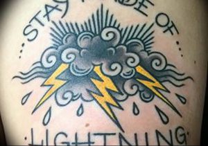 фото тату молния от 26.04.2018 №044 - lightning tattoo - tattoo-photo.ru