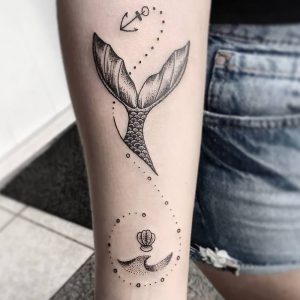 фото тату океан от 06.04.2018 №002 - tattoo ocean - tattoo-photo.ru