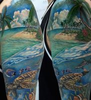 фото тату океан от 06.04.2018 №004 — tattoo ocean — tattoo-photo.ru