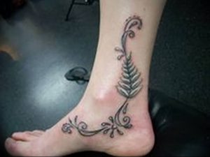 фото тату папоротник от 27.04.2018 №006 - tattoo fern - tattoo-photo.ru