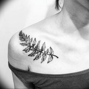 фото тату папоротник от 27.04.2018 №045 - tattoo fern - tattoo-photo.ru