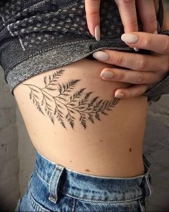 фото тату папоротник от 27.04.2018 №049 - tattoo fern - tattoo-photo.ru