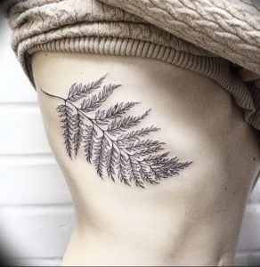 фото тату папоротник от 27.04.2018 №063 - tattoo fern - tattoo-photo.ru
