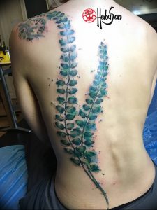 фото тату папоротник от 27.04.2018 №089 - tattoo fern - tattoo-photo.ru