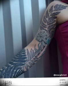 фото тату папоротник от 27.04.2018 №099 - tattoo fern - tattoo-photo.ru 36354346