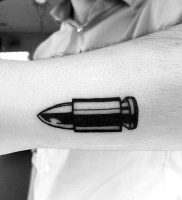 фото тату пуля от 06.04.2018 №001 — bullet tattoo — tattoo-photo.ru