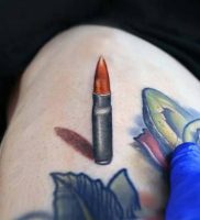 фото тату пуля от 06.04.2018 №002 — bullet tattoo — tattoo-photo.ru