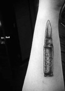 фото тату пуля от 06.04.2018 №008 - bullet tattoo - tattoo-photo.ru