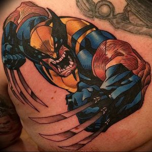 фото тату росомаха от 27.04.2018 №008 - Wolverine tattoo - tattoo-photo.ru