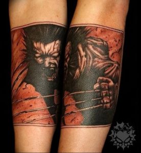 фото тату росомаха от 27.04.2018 №010 - Wolverine tattoo - tattoo-photo.ru