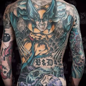 фото тату росомаха от 27.04.2018 №011 - Wolverine tattoo - tattoo-photo.ru