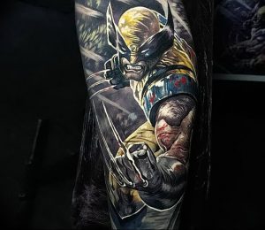 фото тату росомаха от 27.04.2018 №021 - Wolverine tattoo - tattoo-photo.ru