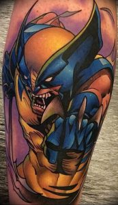 фото тату росомаха от 27.04.2018 №026 - Wolverine tattoo - tattoo-photo.ru