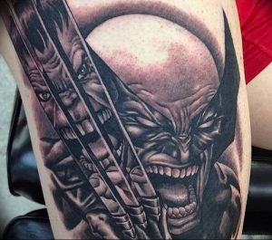 фото тату росомаха от 27.04.2018 №027 - Wolverine tattoo - tattoo-photo.ru