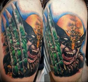 фото тату росомаха от 27.04.2018 №031 - Wolverine tattoo - tattoo-photo.ru