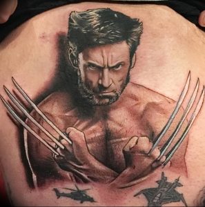 фото тату росомаха от 27.04.2018 №036 - Wolverine tattoo - tattoo-photo.ru
