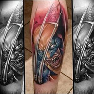 фото тату росомаха от 27.04.2018 №038 - Wolverine tattoo - tattoo-photo.ru