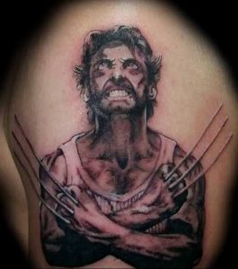 фото тату росомаха от 27.04.2018 №063 - Wolverine tattoo - tattoo-photo.ru