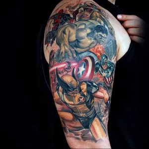 фото тату росомаха от 27.04.2018 №106 - Wolverine tattoo - tattoo-photo.ru