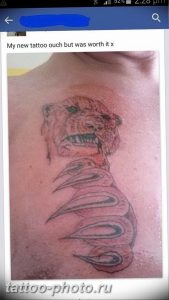 фото неудачной тату (партак) 23.12.2018 №074 - photo unsuccessful tattoo - tattoo-photo.ru