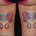 фото тату бантик 24.12.2018 №070 - photo tattoo bow - tattoo-photo.ru